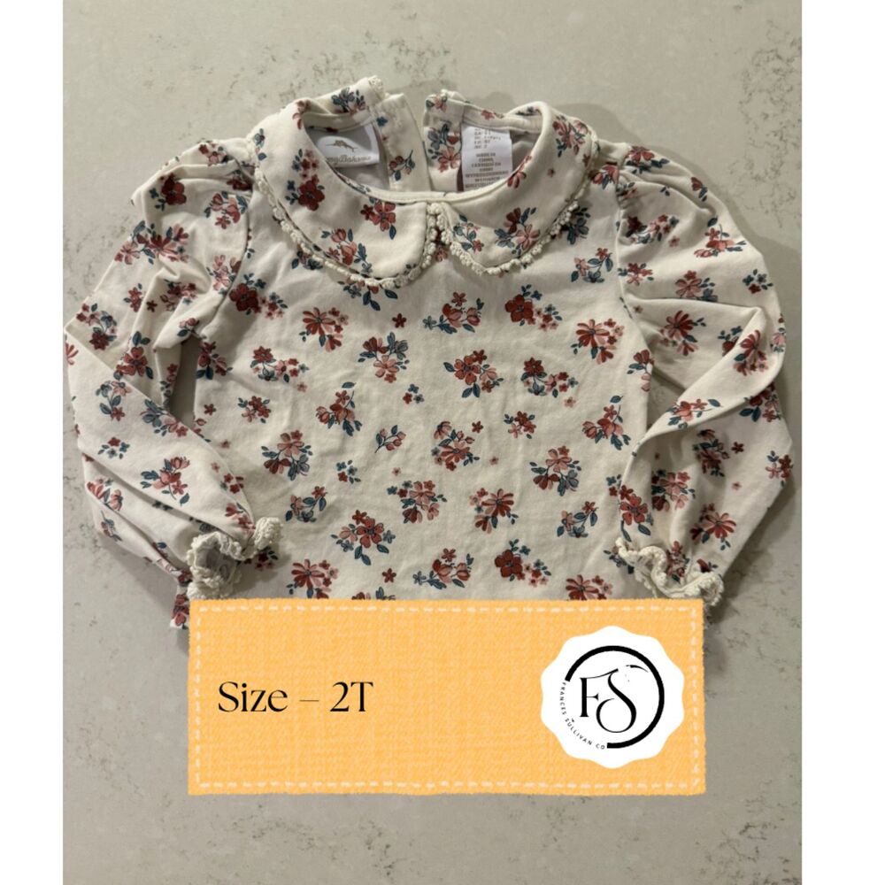 Tommy Bahama Fall Floral Collared Long-Sleeve Toddler Shirt, 2T